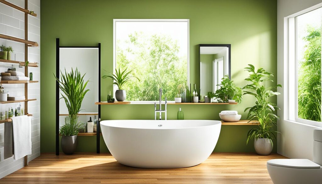 Eco-Friendly Bathroom with Natural Light