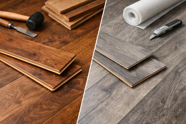 Hardwood vs Luxury Vinyl Flooring