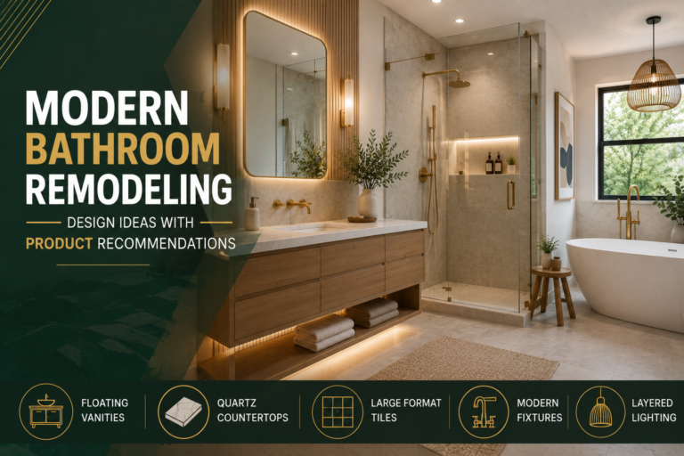 Modern Bathroom Remodeling Design Ideas With Product Recommendations